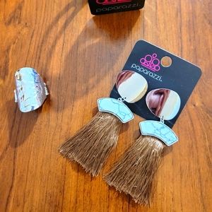 Paparazzi Fringe Earring, Cuff, and Ring